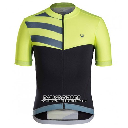 2016 Maillot Ciclismo Trek Bontrager Vert et Noir Manches Courtes et Cuissard
